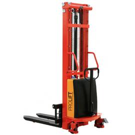 PROLIFT SPN 1016 1 т 1,6 м Штабелер ручной с электроподъемом и раздвижными вилами, Грузоподъемность: 1 тонна (1000 кг), Высота подъема вил, м.: 1.6 м