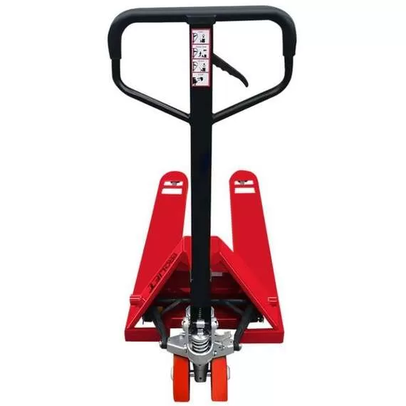 PROLIFT АС35 (R) 3500 кг Тележка гидравлическая (полиуретан, красная) в Санкт-Петербурге, Грузоподъемность: 3.5 тонны (3500 кг), Материал покрытия колес: с полиуретановыми колесами, Цвет тележки: красный купить по выгодной цене 100kwatt.ru