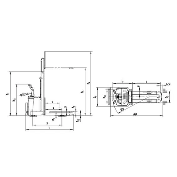 SIBLINE CL1556W 1,5 т 5,6 м Самоходный штабелёр с платформой оператора в Санкт-Петербурге купить по выгодной цене 100kwatt.ru