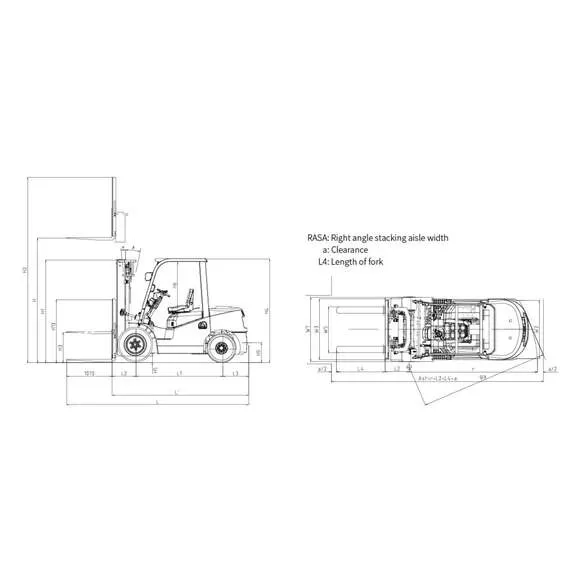 GROS-HELI CPQD20-RCK2 FFL 2 т 3,3 м Бензиновый погрузчик, двухсекционная мачта со свободным ходом в Санкт-Петербурге, Грузоподъемность: 2 тонны (2000 кг), Высота подъема вил, м.: 3.3 м купить по выгодной цене 100kwatt.ru