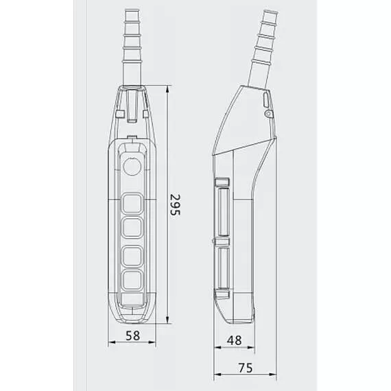 OCALIFT IP55 TNHA1-62FYS Пульт управления 4 кнопками 2 скорости, стоп, ключ в Санкт-Петербурге купить по выгодной цене 100kwatt.ru