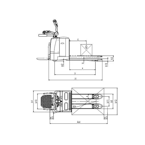 OXLIFT TX25 2500 кг Самоходная электрическая тележка 210 Ач в Санкт-Петербурге купить по выгодной цене 100kwatt.ru